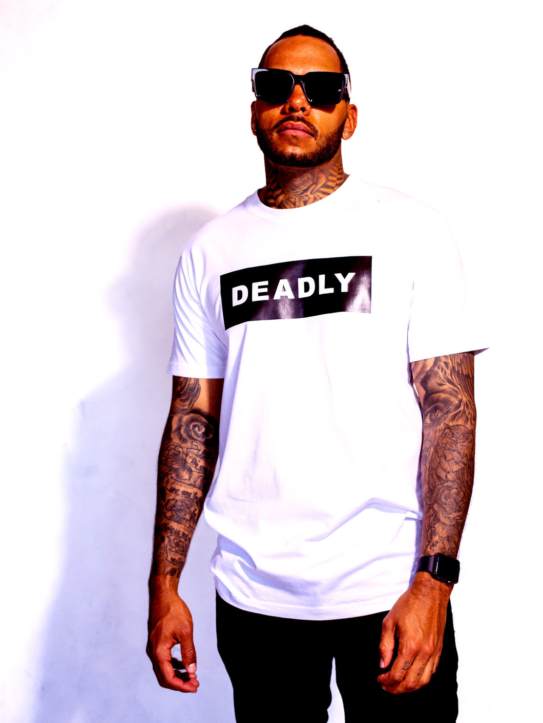 DEADLY White T-shirt